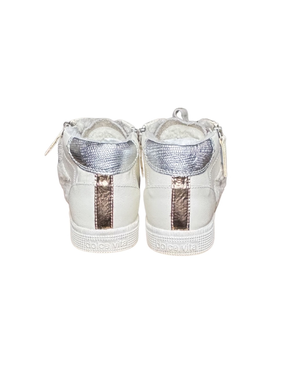 Dolce Vita White Leather Cheetah Print - Picture 5 of 5